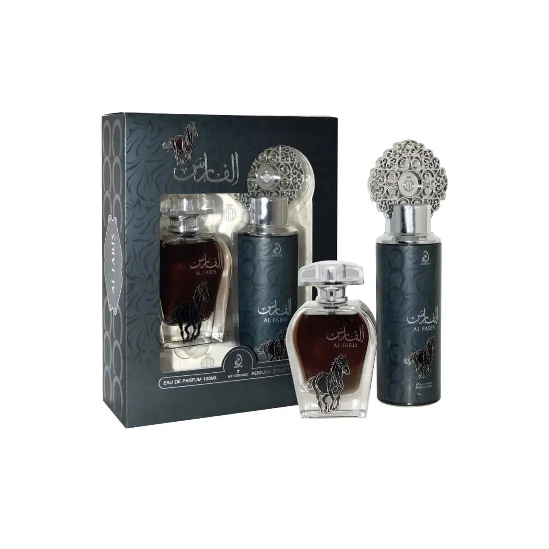 Arabiyat - Al Faris | EDP 100ML + DEO 200ML | Unisex Perfume Gift Set Arabiyat