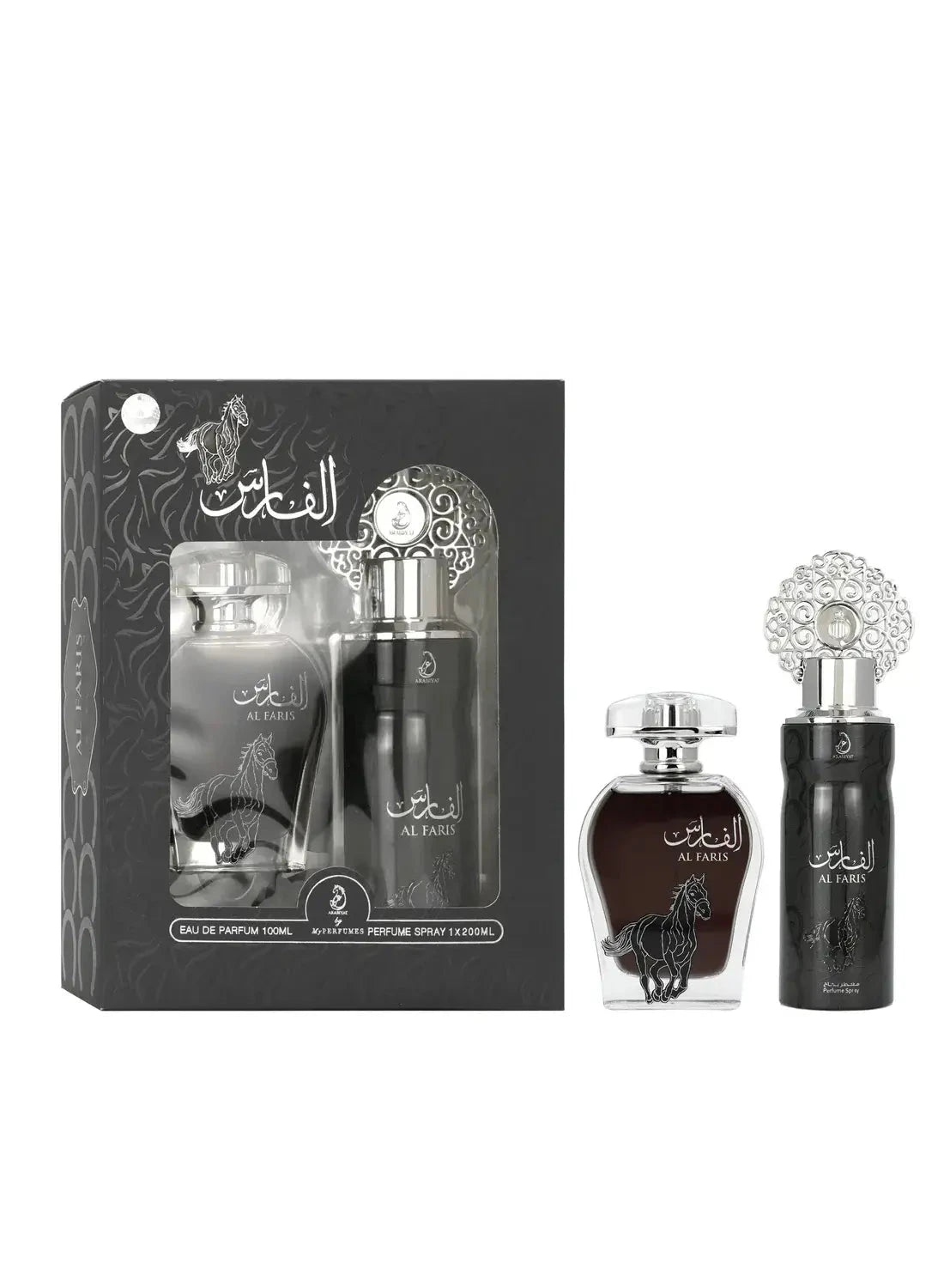 Arabiyat - Al Faris | EDP 100ML + DEO 200ML | Unisex Perfume Gift Set Arabiyat