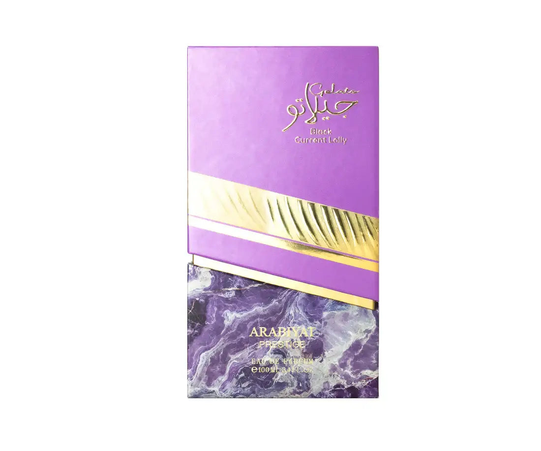 Luxury gift box for Arabiyat Prestige Gelato Black Currant Lolly EDP
