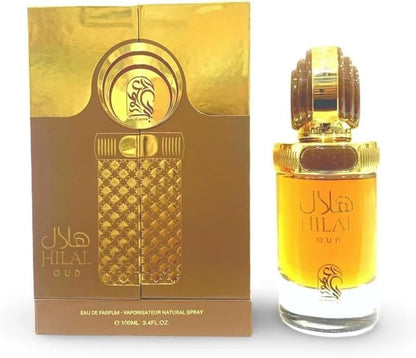 My Perfumes Bab Al Atoor Oud Hilal Oud Brown For Men Eau de Parfum, 100 ml Made in UAE