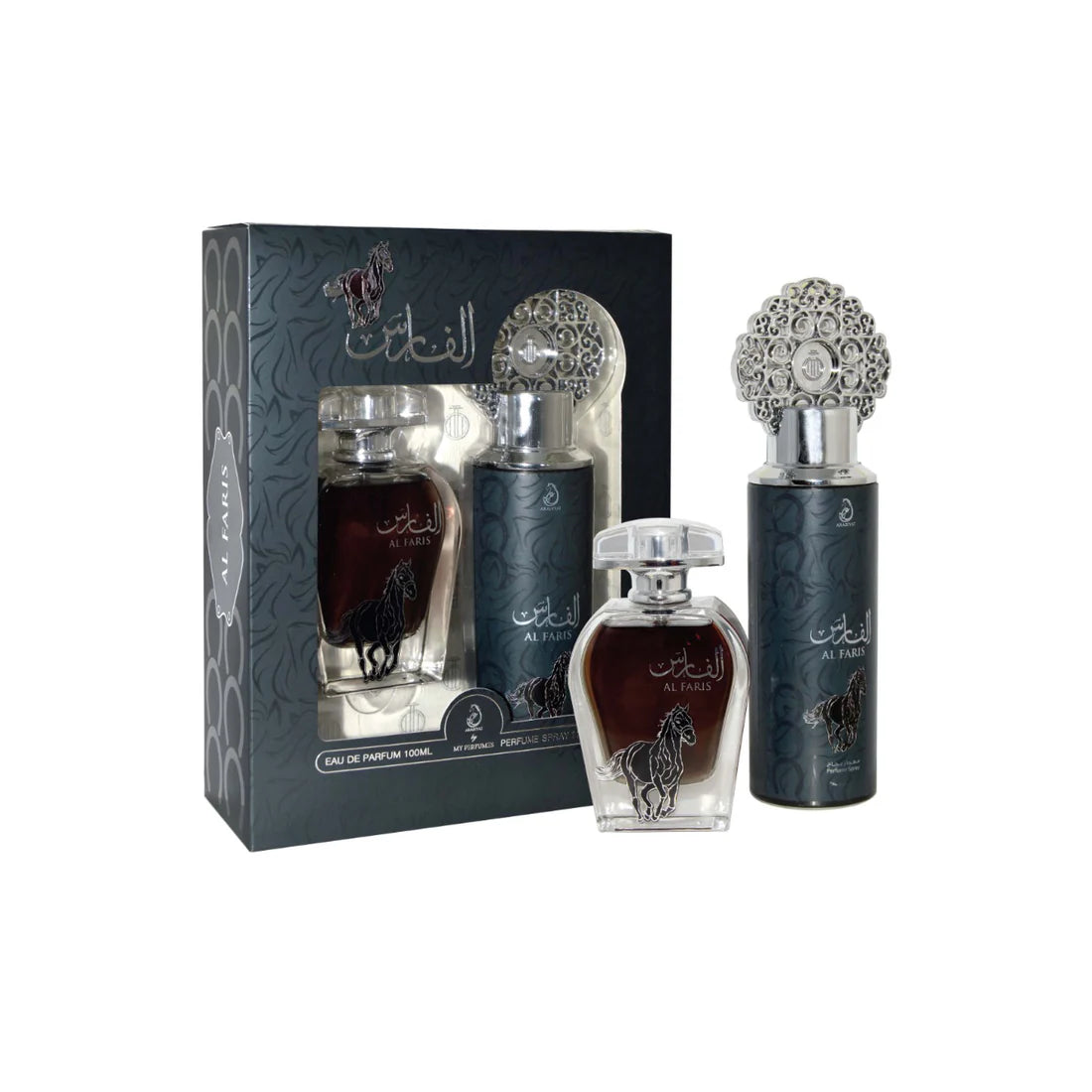 Arabiyat - Al Faris | EDP 100ML + DEO 200ML | Unisex Perfume Gift Set