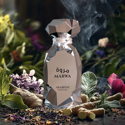 Perfume with bergamot, ginger, Chinese black tea and incense